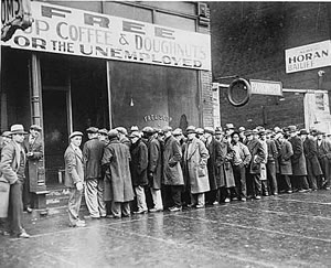 1930s unemployment line
