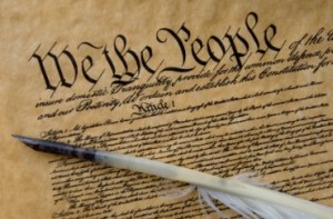 U.S. Constitution and Quill Pen