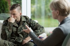 43943273 - war veteran talking about problems during therapy