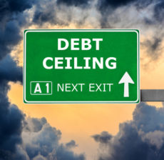 61795770 - debt ceiling road sign