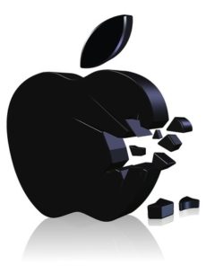 13403664 - broken apple three dimension style and high quality image